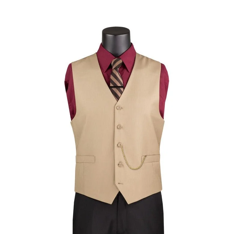 Vinci OV-900 Slim Fit  Vest Beige