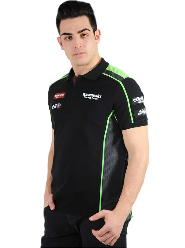 Official Kawasaki Motocard Team Race Wear Polo Shirt - 11501