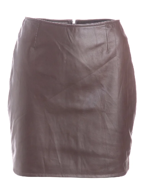 Label Roxy Mini Leather Skirt