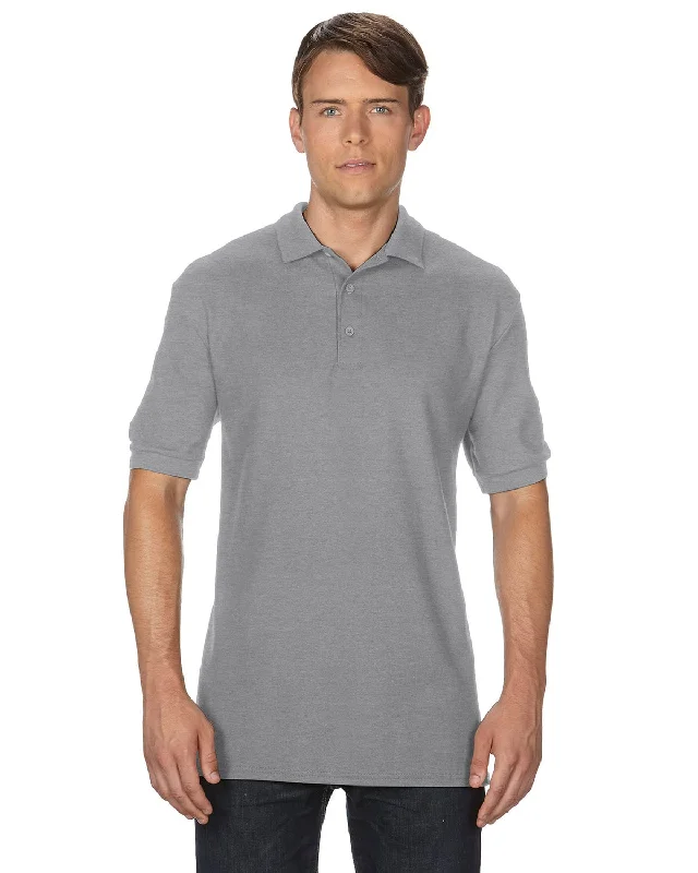 Gildan Premium Cotton Double Pique Sport Shirt | Rs Sport Grey