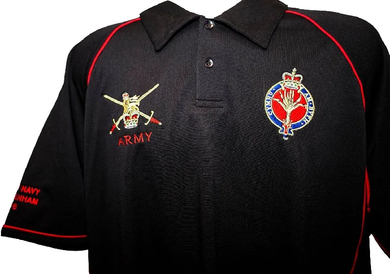 Welsh Guards Performance Polo 'Multi Logo Options Build Your Own Shirt'