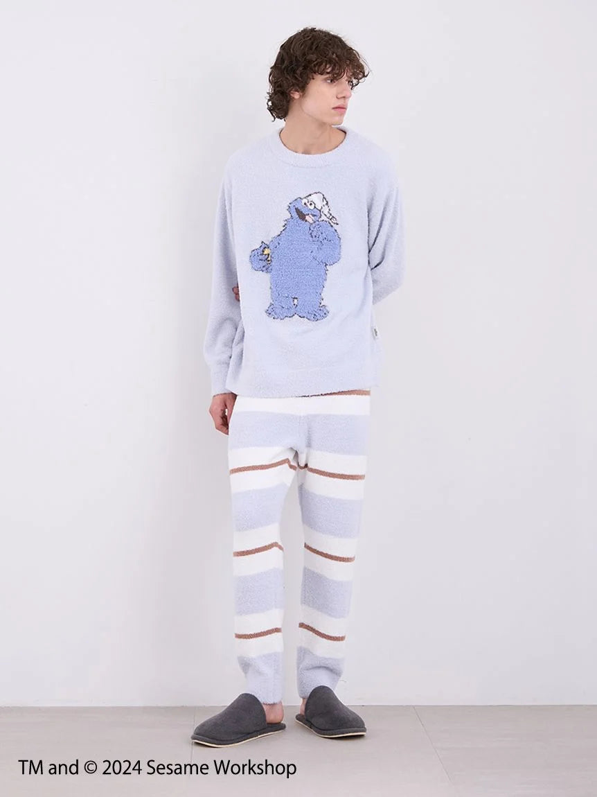 【SESAME STREET】 MEN'S Motif Pullover & Lounge Pants Loungewear SET