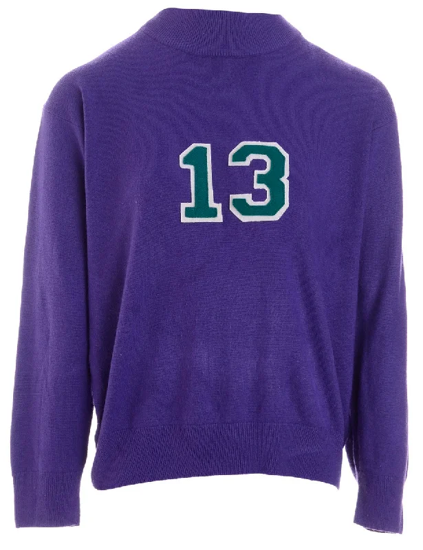 Label Purple Varsity Knit