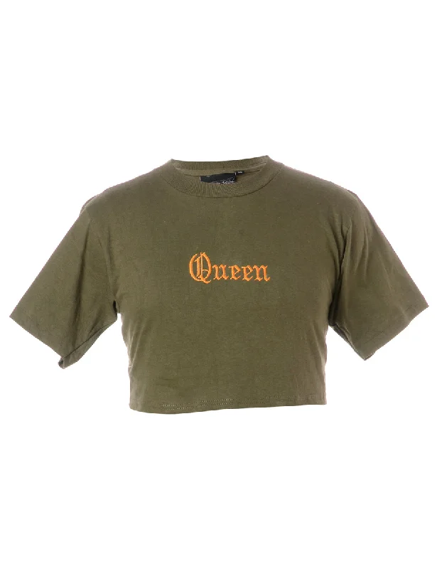 Label Queen Crop T-shirt