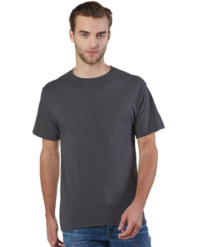 Champion Adult Ringspun Cotton T-Shirt | Charcoal Heather