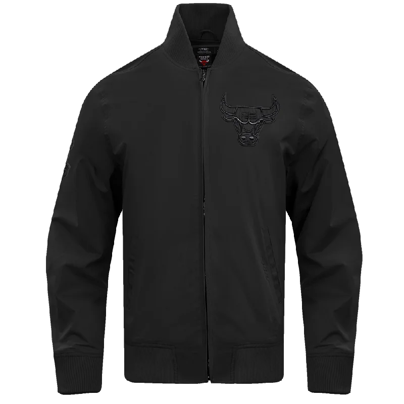 NBA CHICAGO BULLS NEUTRAL TWILL JACKET (BLACK)