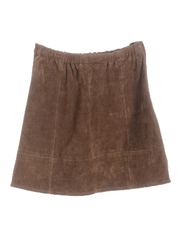 Label Robyn Suede Skirt