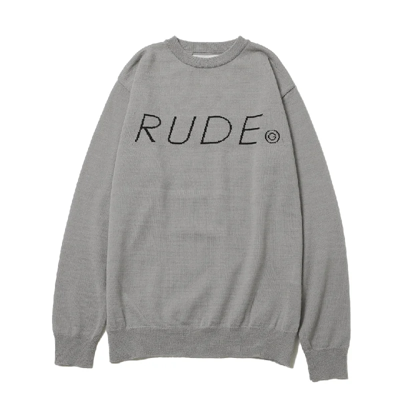 RUDE LOGO KNIT SWEATER