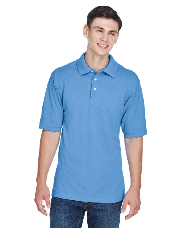 Harriton Easy Blend Polo Shirt | Lt College Blue