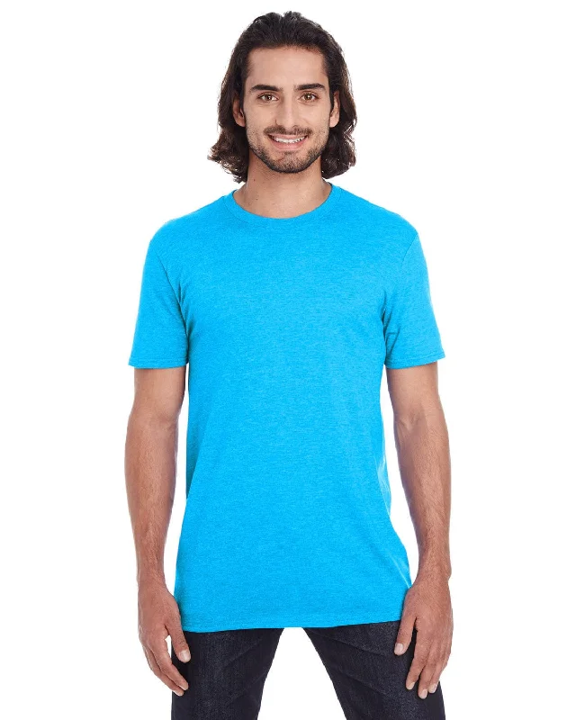 Anvil Fashion Fit T-Shirt | Hthr Carib Blue