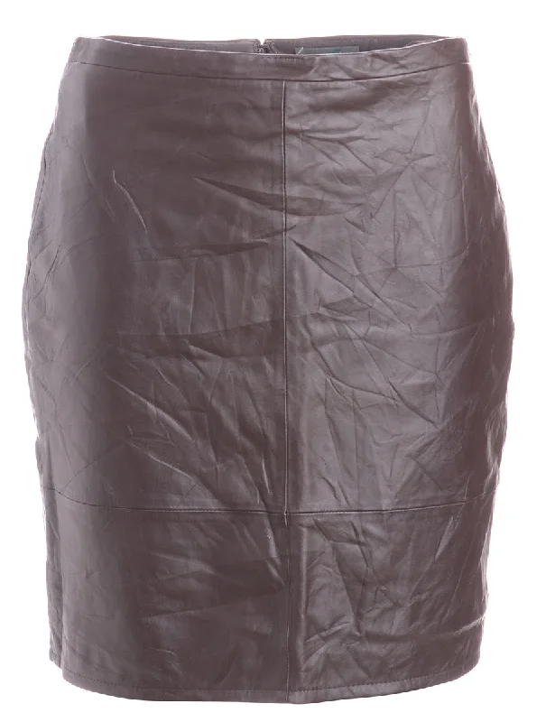 Label Roxy Mini Leather Skirt