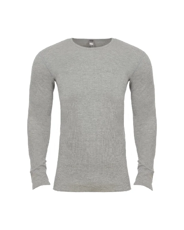 Next Level Mens Blended Thermal Tee | Heather Gray