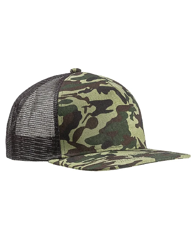 Big Accessories Surfer Trucker Cap | Forest Camo/ Blk