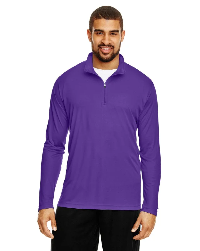 Team 365 Mens Zone Performance Quarter-Zip | Sport Purple