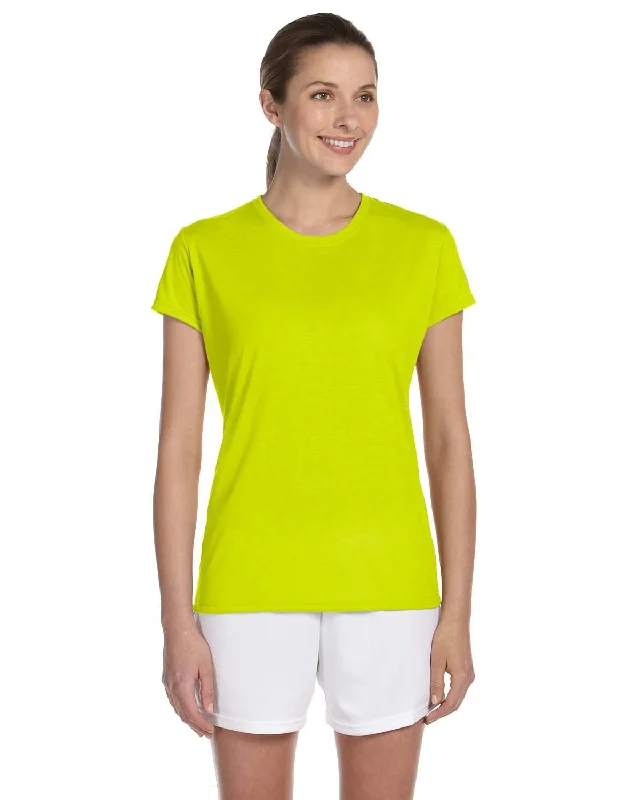 Gildan Ladies 4.5 oz. Performance T-Shirt | Safety Green