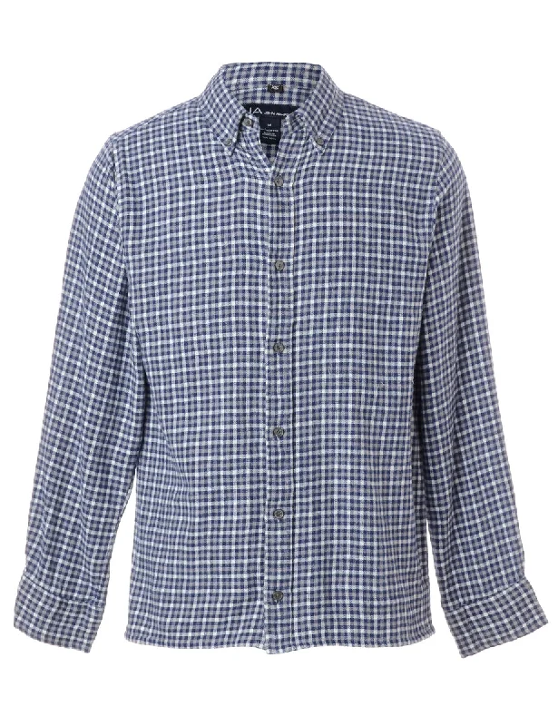 Label Sarah Straight Hem Plaid Shirt