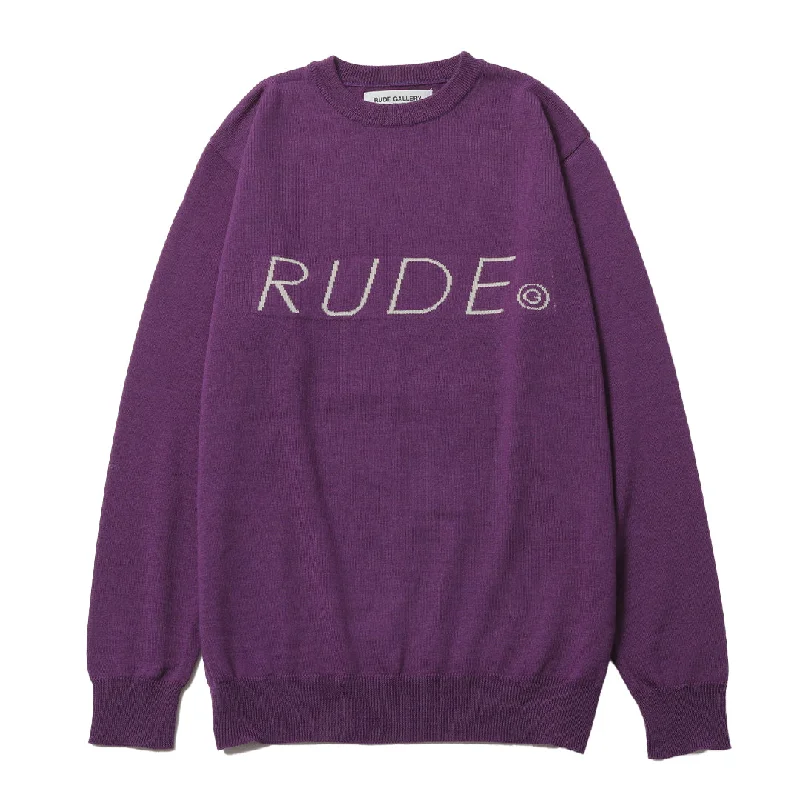 RUDE LOGO KNIT SWEATER