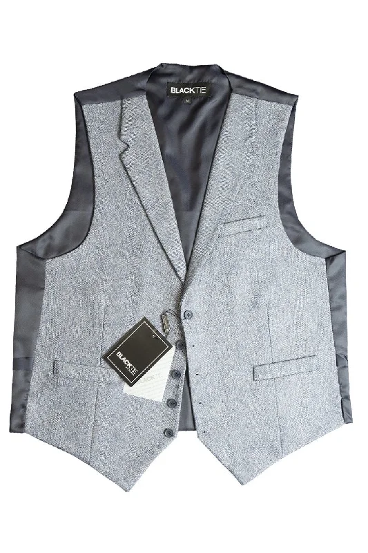 Blue "Camdyn" Tweed Vest