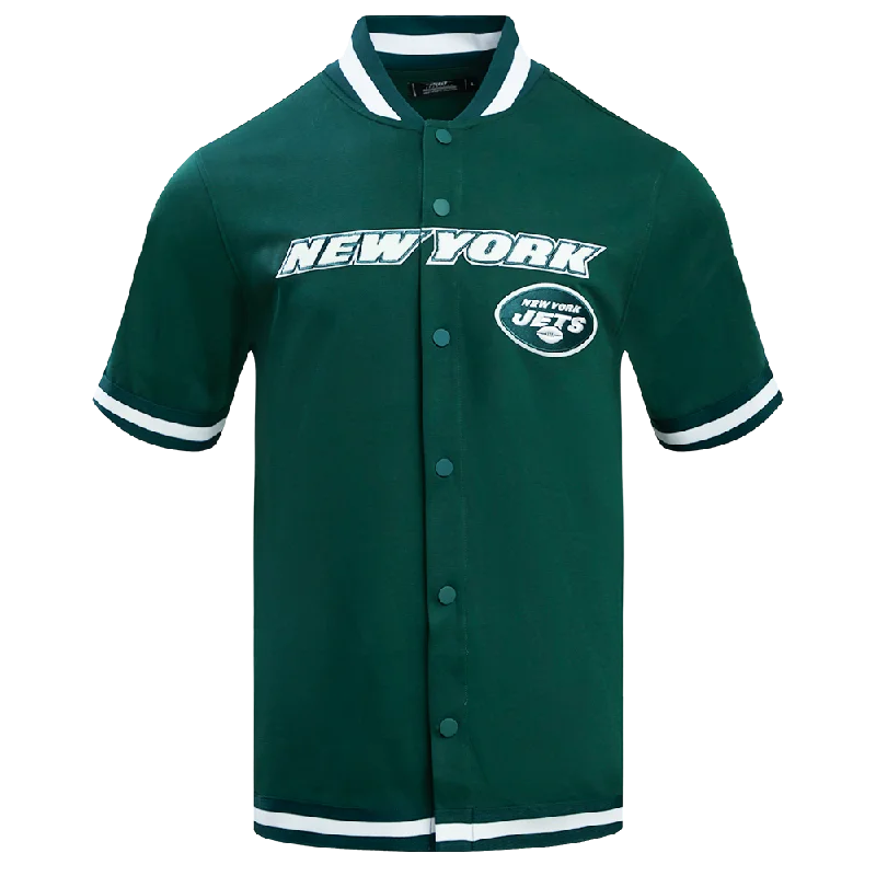 NFL NEW YORK JETS CLASSIC MEN'S WARM UP JACKET (FOREST GREEN)