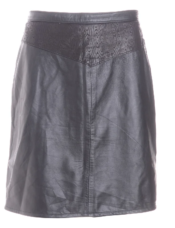 Label Roxy Mini Leather Skirt