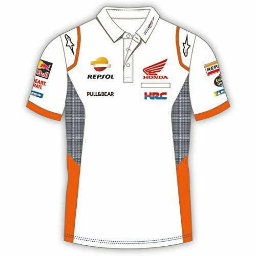 Official Respol Honda Team White Polo Shirt - 20 18505