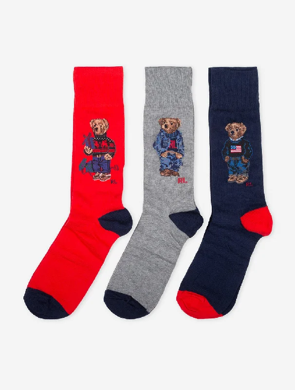 Bear Crew – Socken-Geschenkbox, mehrfarbig