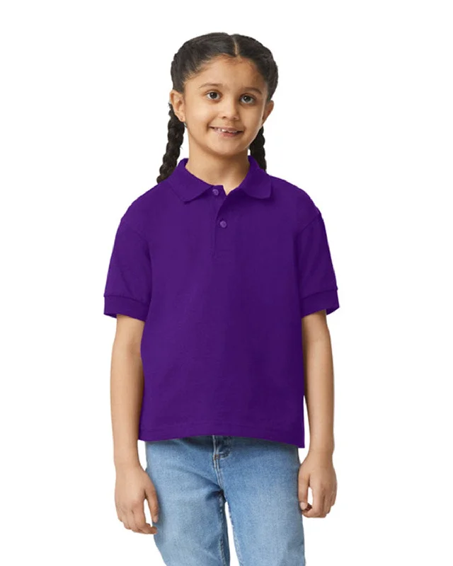 Gildan DryBlend Youth 50/50 Jersey Polo Shirt | Purple