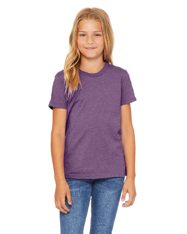 Bella+Canvas Youth Short Sleeve T-Shirt | Hthr Team Purple