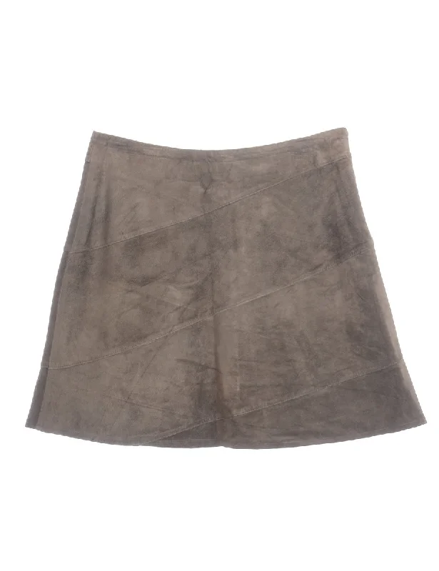 Label Robyn Suede Skirt