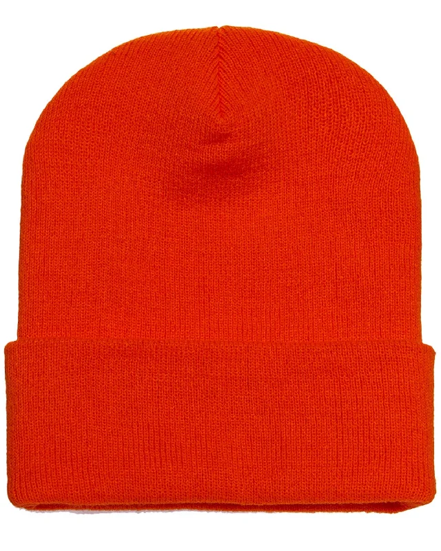 Yupoong Cuffed Knit Cap | Orange