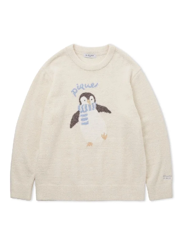 Mens Penguin Jacquard Pullover Sweater