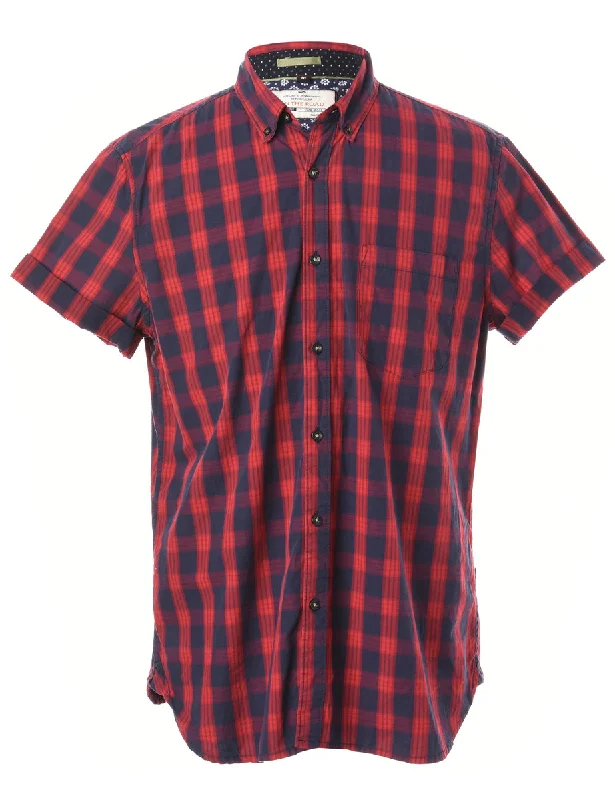 Label Scott Roll Sleeve Stripy Shirt