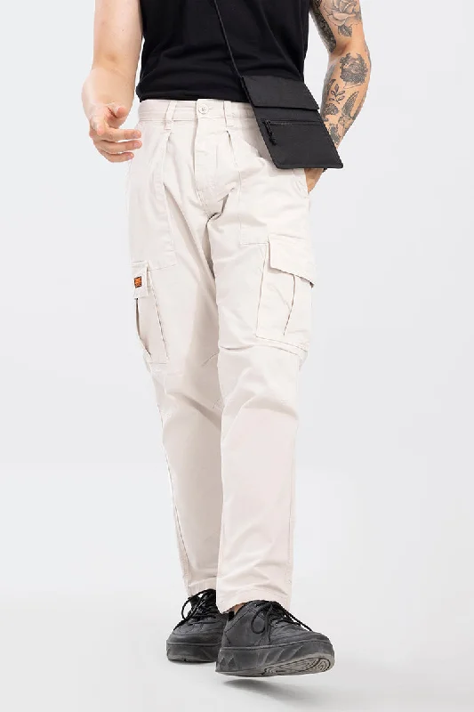 Whis Off-White Tapered Cargo Pant