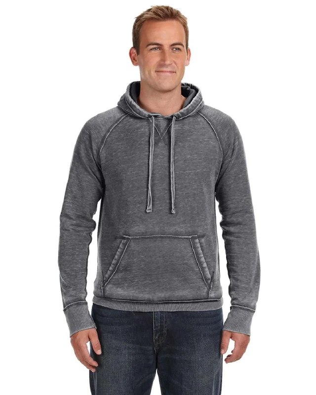 J America Vintage Zen Fleece Pullover Hood | Dark Smoke