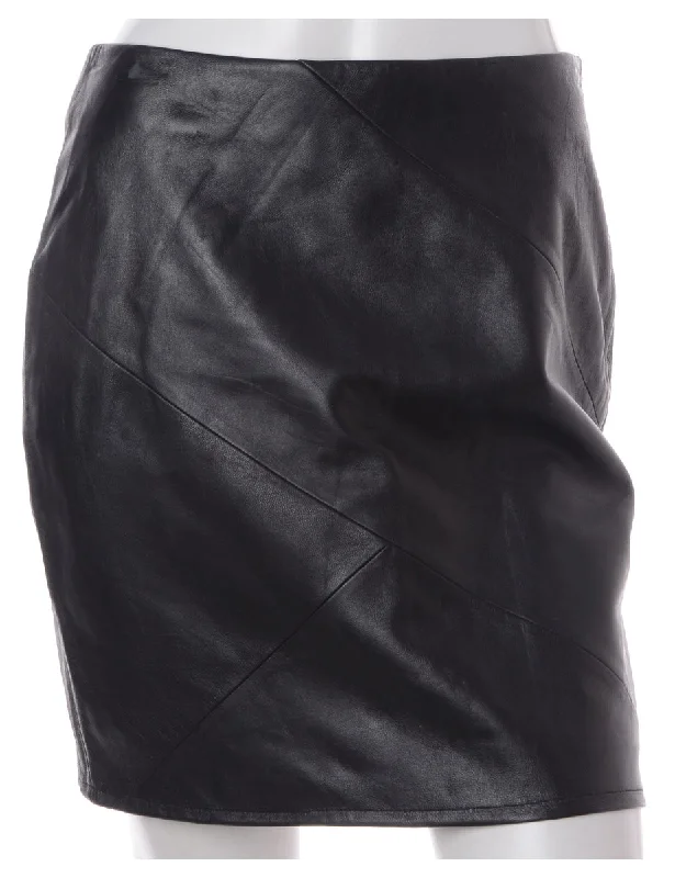 Label Roxy Mini Leather Skirt