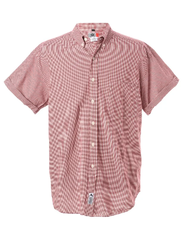 Label Scott Roll Sleeve Stripy Shirt - L