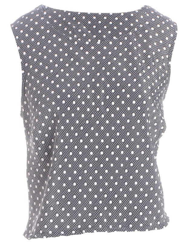 Label Polka Dot Chrissie Crop Top