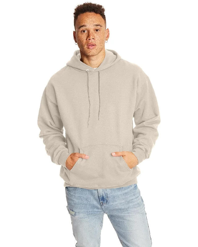 Hanes Ultimate Cotton Pullover Hoodie Sweatshirt | Sand