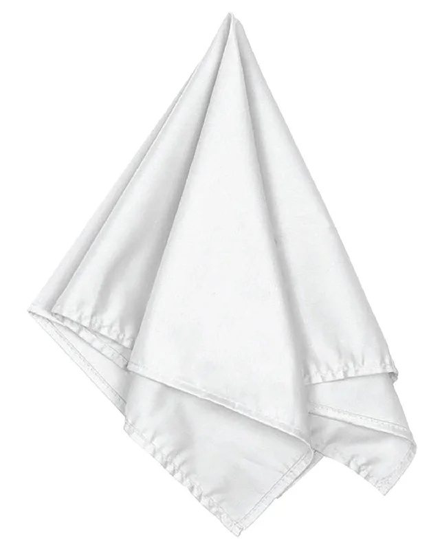 Big Accessories Solid Bandana | White