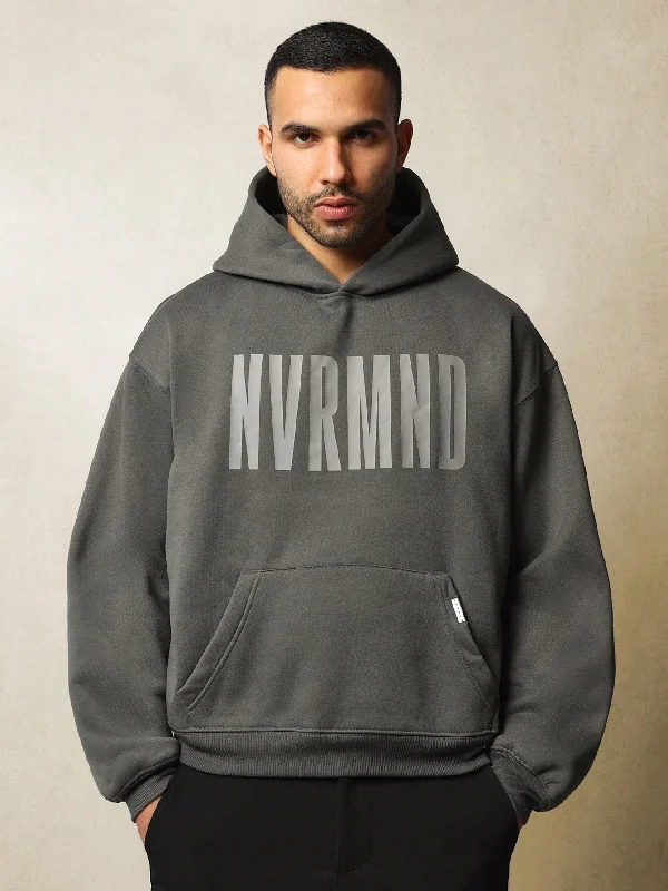 Regular Fit Overhead Hoodie With NVRMND Graphic Print