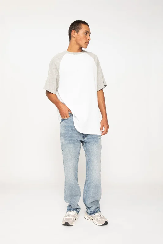 Oversize Raglan Tee | Final Sale - Ivory Grey