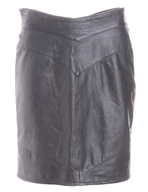 Label Roxy Mini Leather Skirt