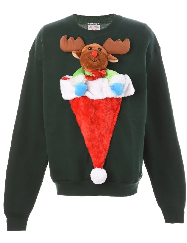 Label Novelty Christmas Sweatshirt