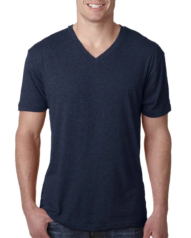 Next Level Mens Triblend V-Neck Tee | Vintage Navy