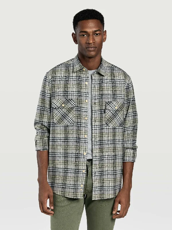 Regular fit flannel shirt