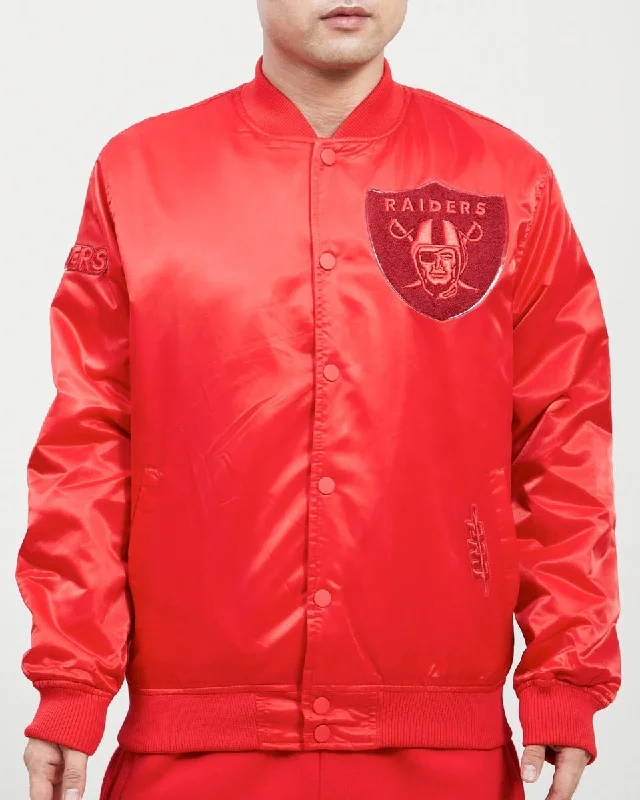 NFL LAS VEGAS RAIDERS CLASSIC TRIPLE RED MEN'S TRACK JACKET (TRIPLE RED)