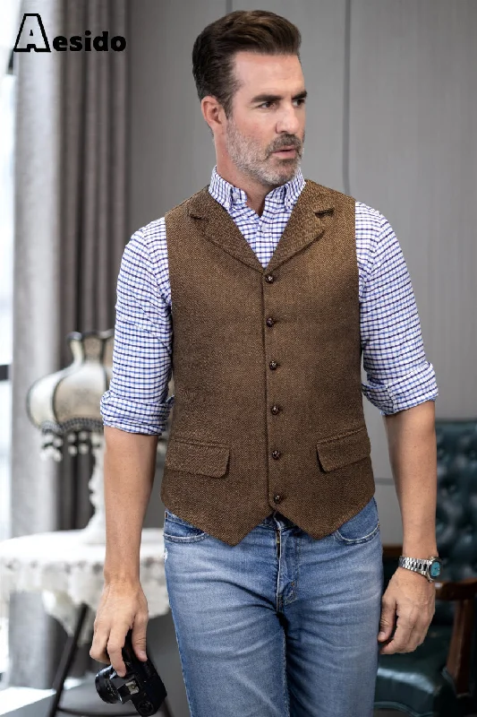 Men's Business Notch Lapel Waistcoat