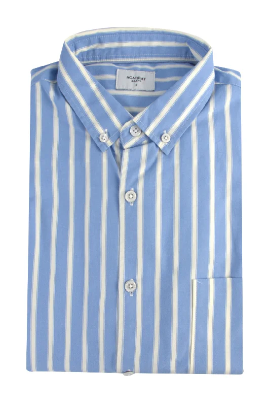 The Academy Brand Henry LS Shirt Blue