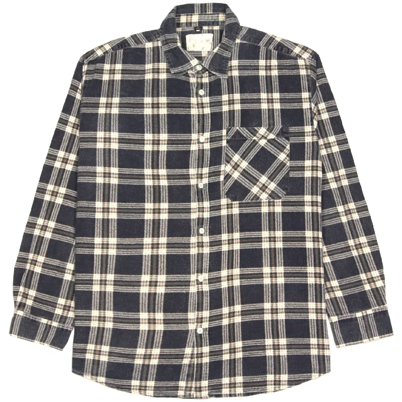 Canada Forest Checkered Flannel Shirt Black White