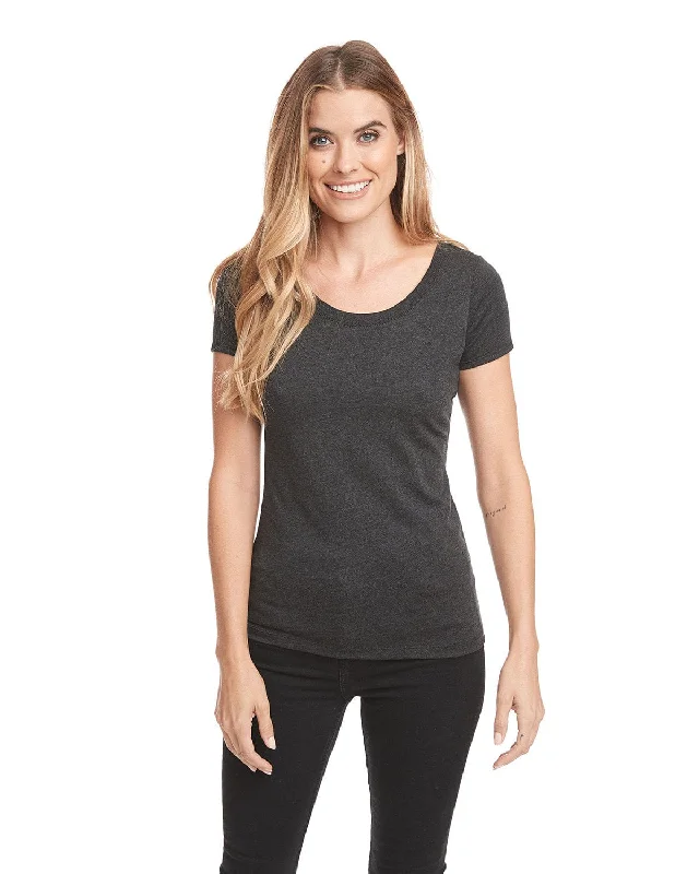 Next Level Ladies Triblend Scoop Neck Tee | Vintage Black